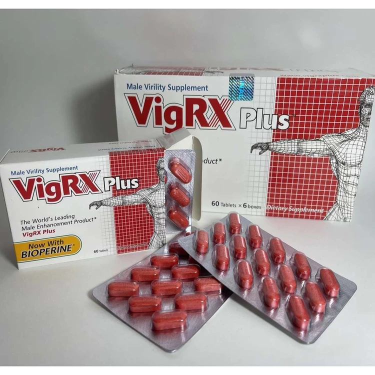 قرص ویگرکس پلاس VigRX Plus | تقویت قوای جنسی، افزایش نعوظ و بهبود عملکرد رابطه – ۶۰ عددی اصل و اورجینال