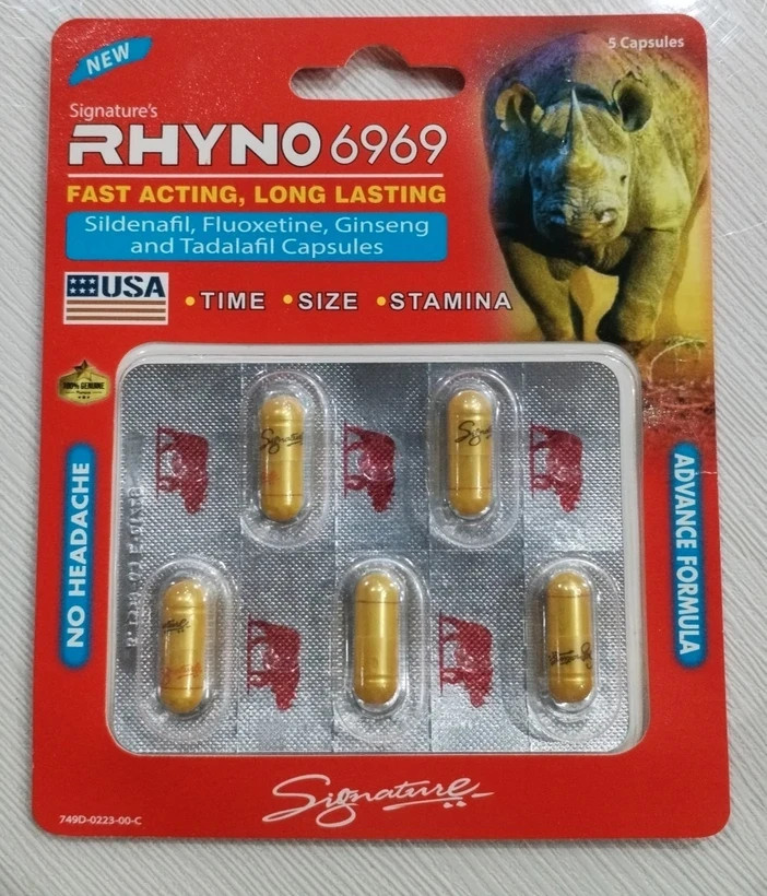 کپسول راینو Rhino | تاخیری قوی بدون ترامادول + تقویت نعوظ پایدار، افزایش استقامت جنسی – ۵ عددی اصل و اورجینال