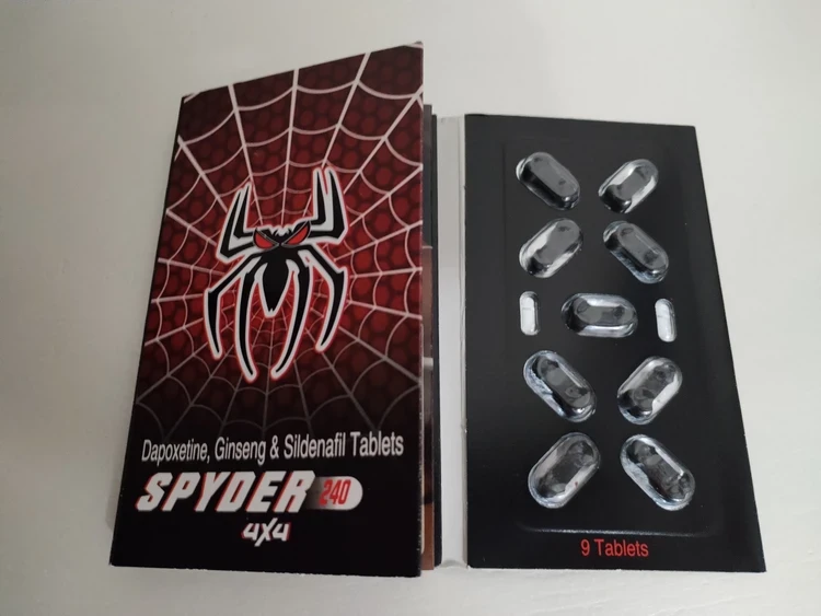 قرص اسپایدر Spider | تاخیری و تقویت نعوظ قوی با اثر سریع – ۹ عددی اصل و اورجینال